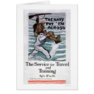 海軍はそれらをを渡って置きました(US02295)