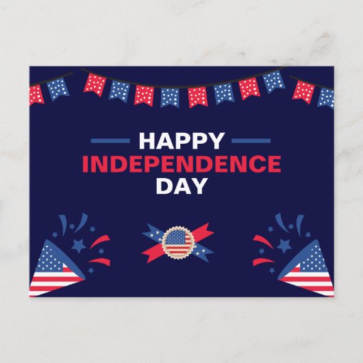 海軍はっきりした赤フェスティバル愛国者 ポストカード (正面)