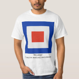 海軍はワイシャツ(ウィスキー)、人に印を付けます Tシャツ