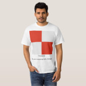 海軍はワイシャツ(ユニフォーム)、人に印を付けます Tシャツ (正面フル)