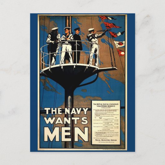 海軍は兵を欲す ポストカード (正面)