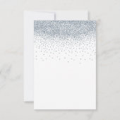 海軍ひもは素朴な結婚RSVPカードをつけます 出欠カード (裏面)