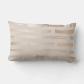 海軍または金ゴールドのクリームのストライプのリバーシブルの腰神経の枕 ランバークッション (裏面)