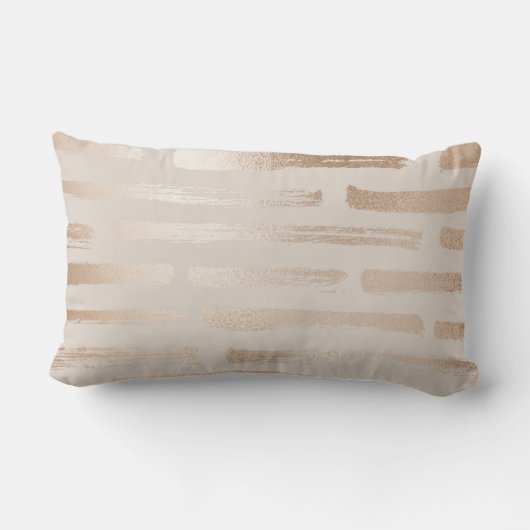 海軍または金ゴールドのクリームのストライプのリバーシブルの腰神経の枕 ランバークッション (裏面)