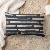 海軍または金ゴールドのクリームのストライプのリバーシブルの腰神経の枕 ランバークッション (ブランケット)