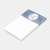 海軍ろうけつ染めのモノグラムのポスト・イット ポストイット (アングル)