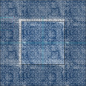 海軍ろうけつ染めの生地 ファブリック (タイル)