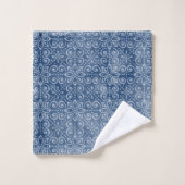 海軍ろうけつ染めのBathタオルセット バスタオルセット (ウォッシュタオル)