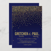 |海軍を結婚する空のダイヤモンド 招待状 (正面/裏面)