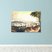 海軍を越えたワシントン市 キャンバスプリント (インサイチュ (ウッドフロア))