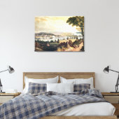 海軍を越えたワシントン市 キャンバスプリント (インサイチュ (寝室))