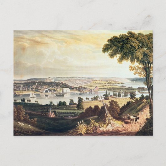 海軍を越えたワシントン市 ポストカード (正面)