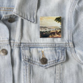 海軍を越えるからのワシントン州市 缶バッジ (インサイチュ)