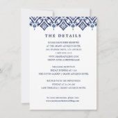 海軍アズレジョ |タイスペインのルの結婚詳細 招待状 (正面)