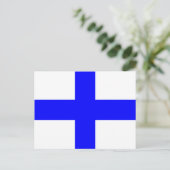 海軍アルファベット旗信号文字X ポストカード (スタンド正面)