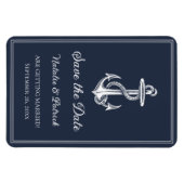 海軍アンカー セーブ・ザ・デート マグネット (横)