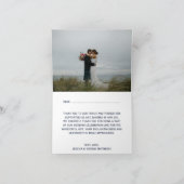 海軍アンカー バルマップ ビーチ ウェディングコレクション サンキューカード (内部)