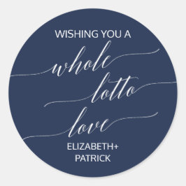 海軍エレガント書道くじチケットお願い ラウンドシール