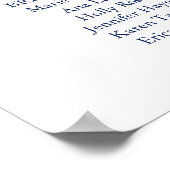 海軍エレガント書道結婚式 プログラムポスター ポスター (角)