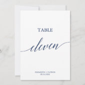 海軍エレガント書道表11表番号 招待状 (裏面)