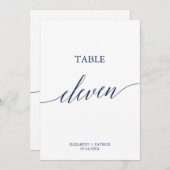 海軍エレガント書道表11表番号 招待状 (正面/裏面)