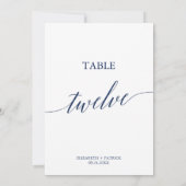 海軍エレガント書道表12表番号 招待状 (裏面)