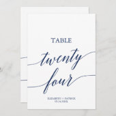 海軍エレガント書道表24表番号 招待状 (正面/裏面)