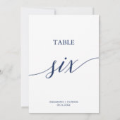 海軍エレガント書道表6表番号 招待状 (裏面)