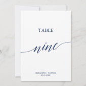 海軍エレガント書道表9表番号 招待状 (裏面)