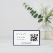 海軍エレガント植物紋章モノグラ結婚ム エンクロージャーカード (スタンド正面)