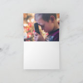 海軍エレガント洗礼写真折りサンキューカード サンキューカード (内部)