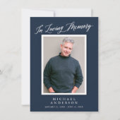 海軍エレガント記念写真お祝いオブ・ライフ 招待状 (正面)