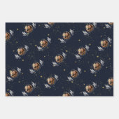 海軍エレガント金ゴールド卒業 ラッピングペーパーシート (正面2)