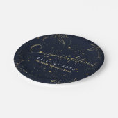 海軍エレガント金ゴールド祝賀会 ペーパープレート (アングル)