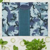 海軍カモフラージュ キッチンタオル (折り畳み)