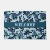 海軍カモフラージュ ドアマット (正面)