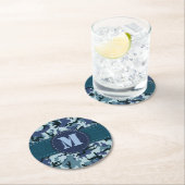 海軍カモフラージュ ラウンドペーパーコースター (インサイチュ)