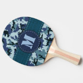 海軍カモフラージュ 卓球ラケット (横)