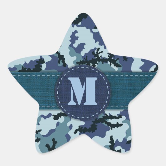 海軍カモフラージュ 星シール (正面)