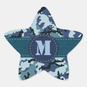 海軍カモフラージュ 星シール