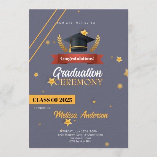 海軍ゴールドクラス2025式典招待状 招待状 (正面)