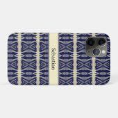 海軍サイケデリックの影の人カスタム々 Case-Mate iPhoneケース (裏面(横))