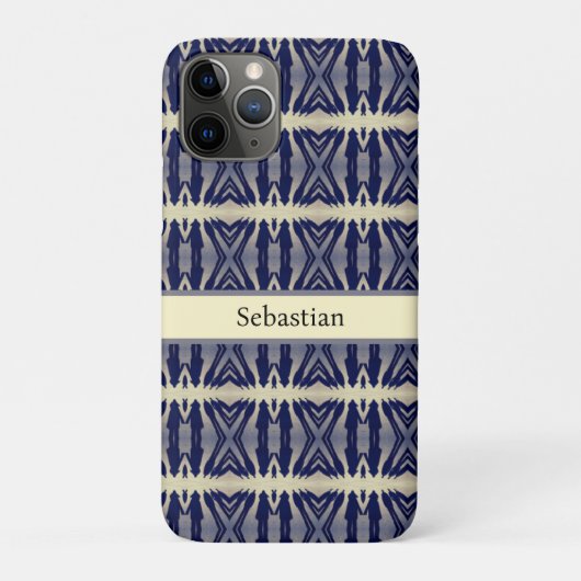 海軍サイケデリックの影の人カスタム々 Case-Mate iPhoneケース (裏)