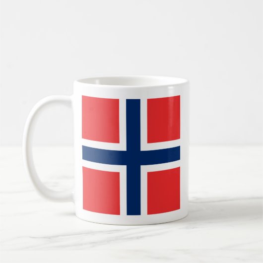 海軍ジャックノルウェー、ノルウェー コーヒーマグカップ (左)