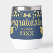 海軍スタイリッシュ卒業キャップアイビーの上品な金ゴールド (左面)