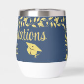 海軍スタイリッシュ卒業キャップアイビーの上品な金ゴールド (背面)