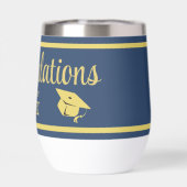 海軍スタイリッシュ卒業冠の上品な金ゴールド (背面)