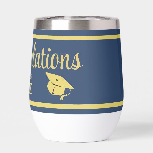 海軍スタイリッシュ卒業冠の上品な金ゴールド (背面)