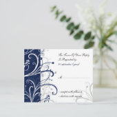 海軍スタイリッシュ結婚式 出欠カード (スタンド正面)