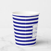 海軍ストライプいかり航海の誕生会 紙コップ (右)